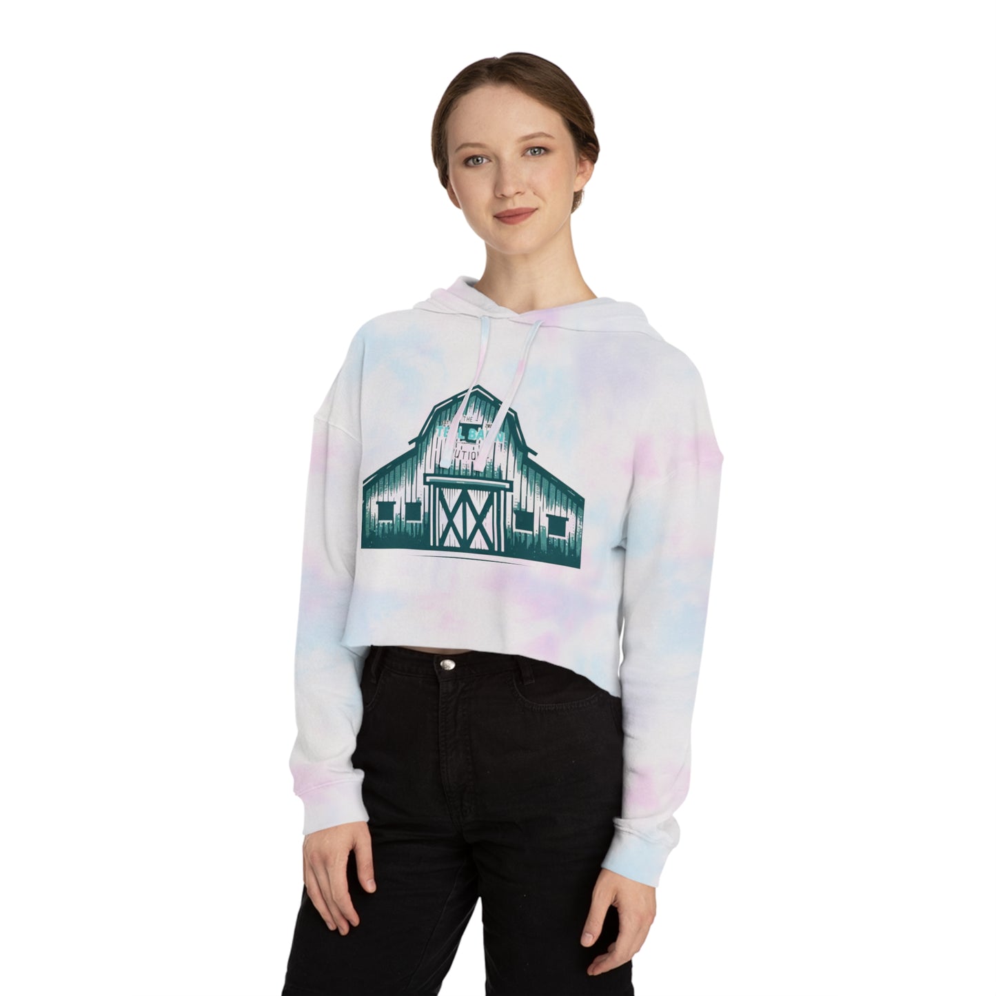 Teal Barn Boutique cropped hoodie