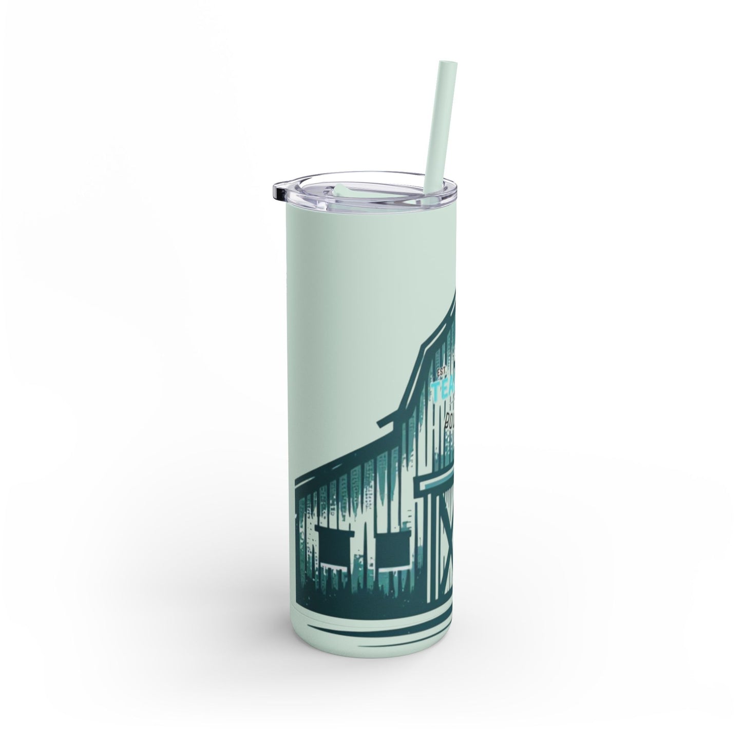Teal Barn Tumbler, 20oz
