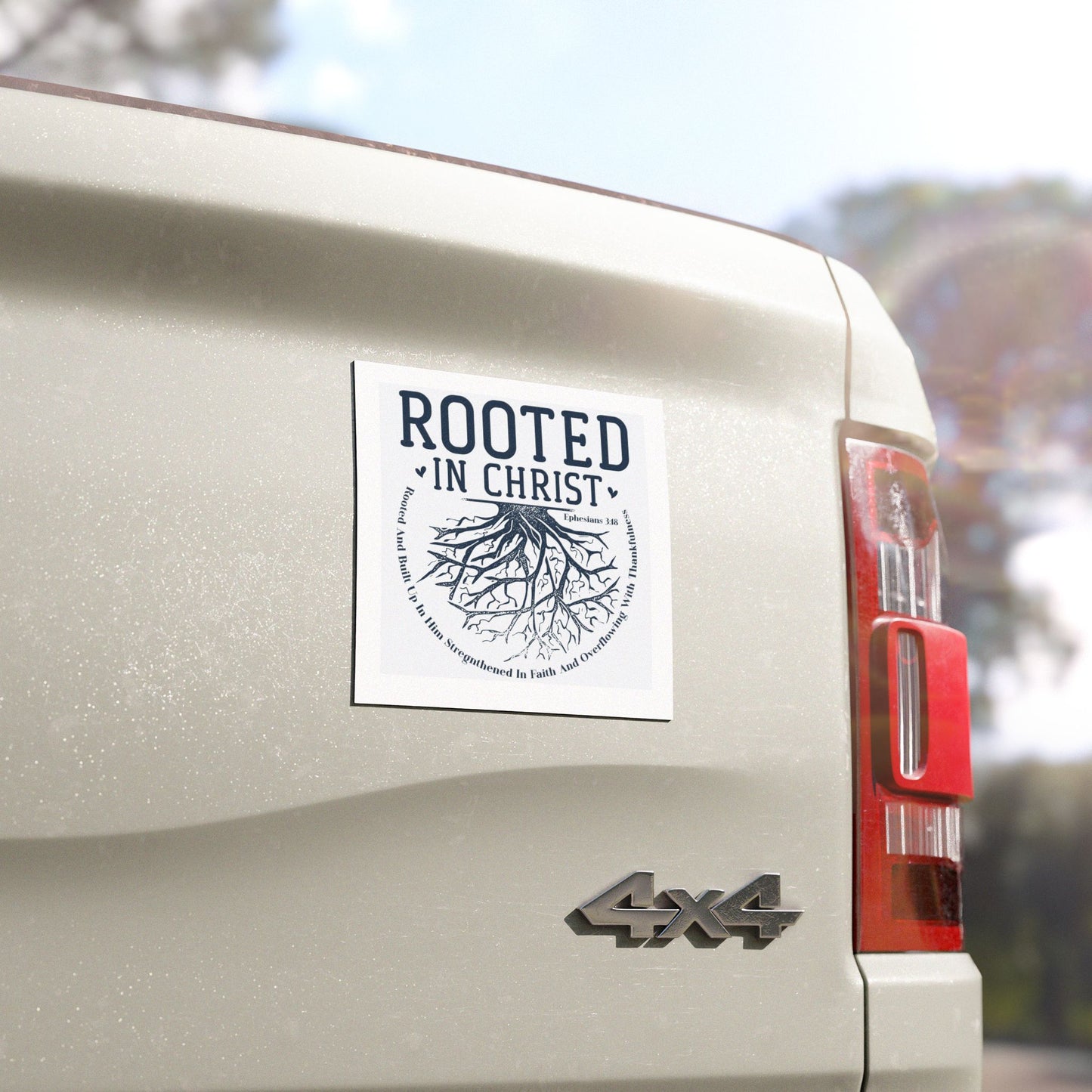 Rooted in christ-Car Magnet