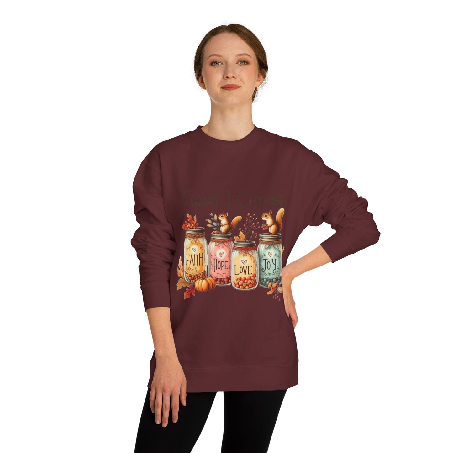 Hope, faith, love, joy / fall sweatshirt