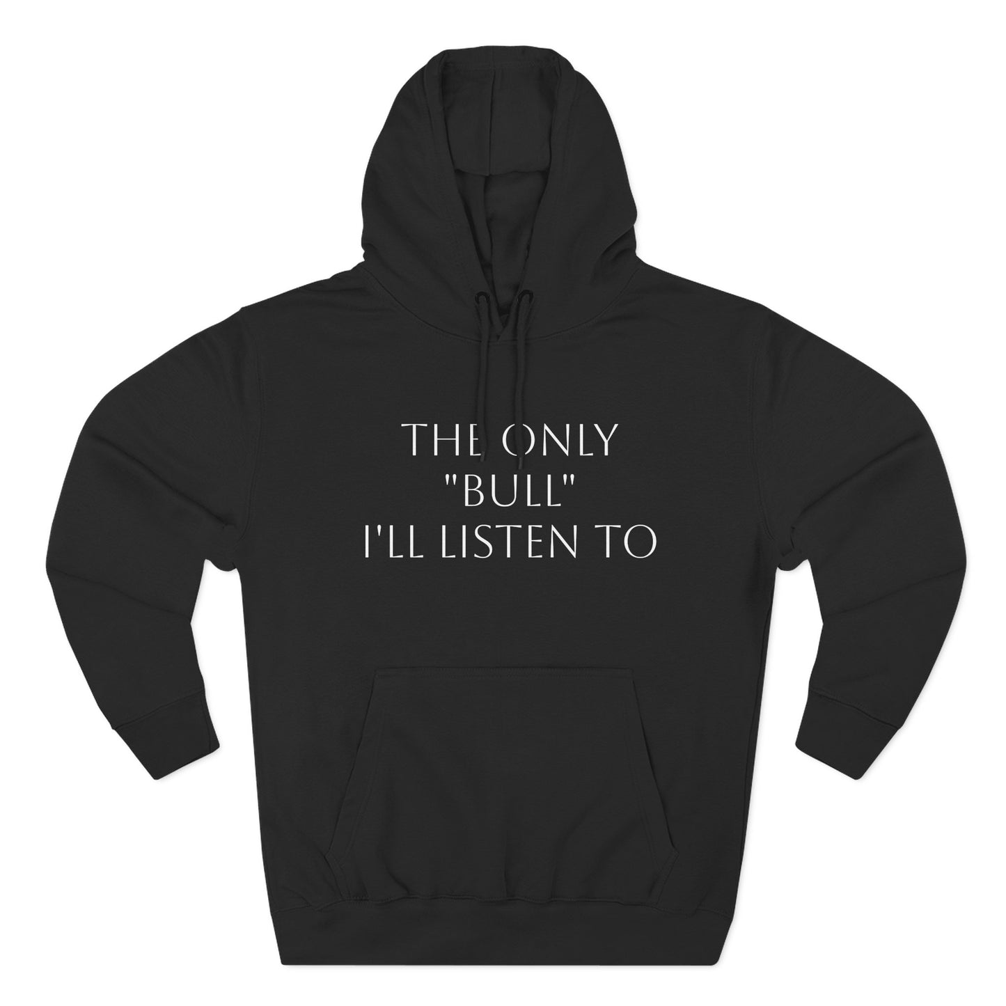 Only Bull-Three-Panel Fleece Hoodie