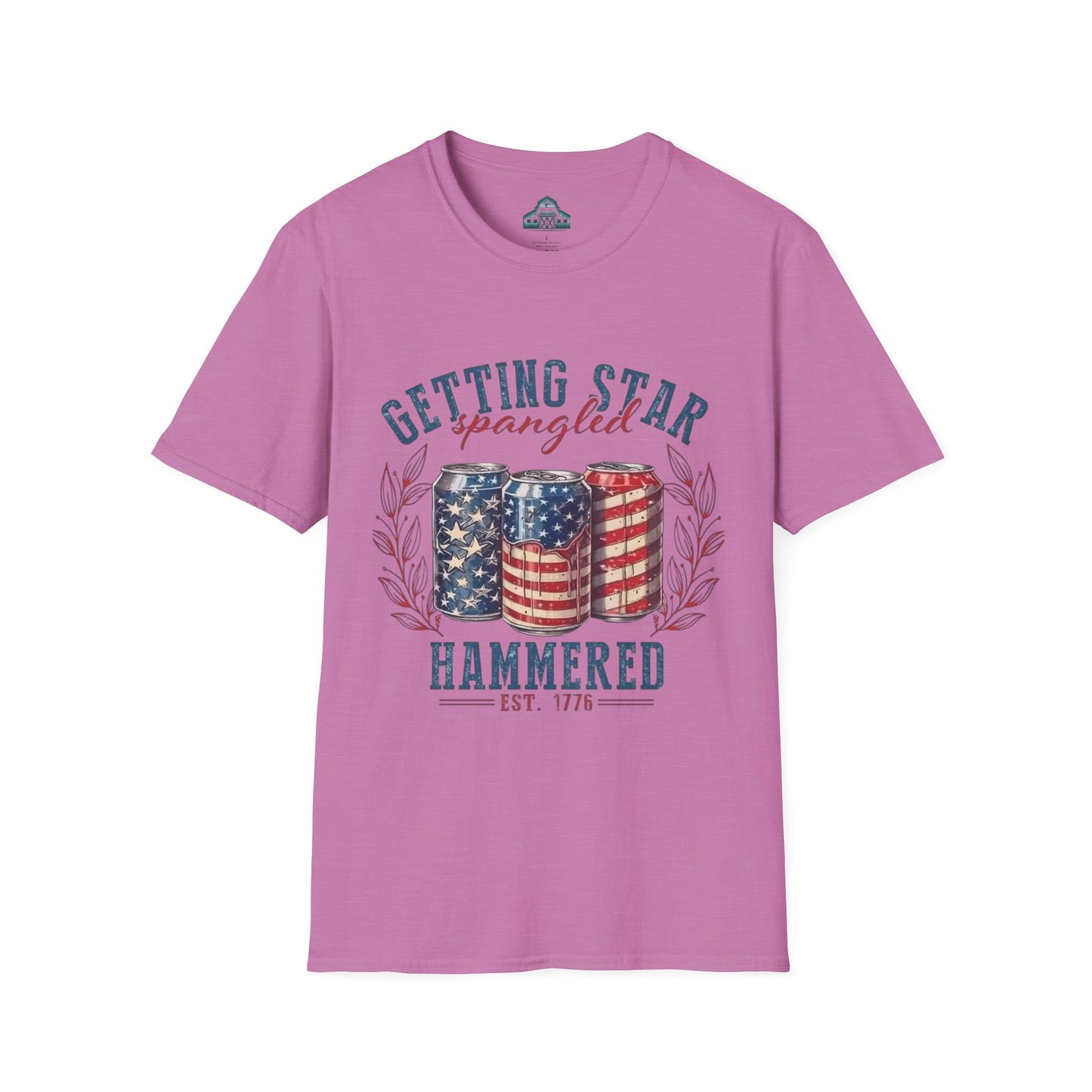 Getting star spangled hammered/ unisex Tshirt