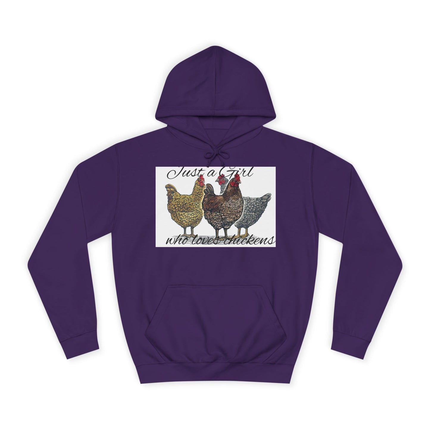 Girl who loves chickens Hoodie