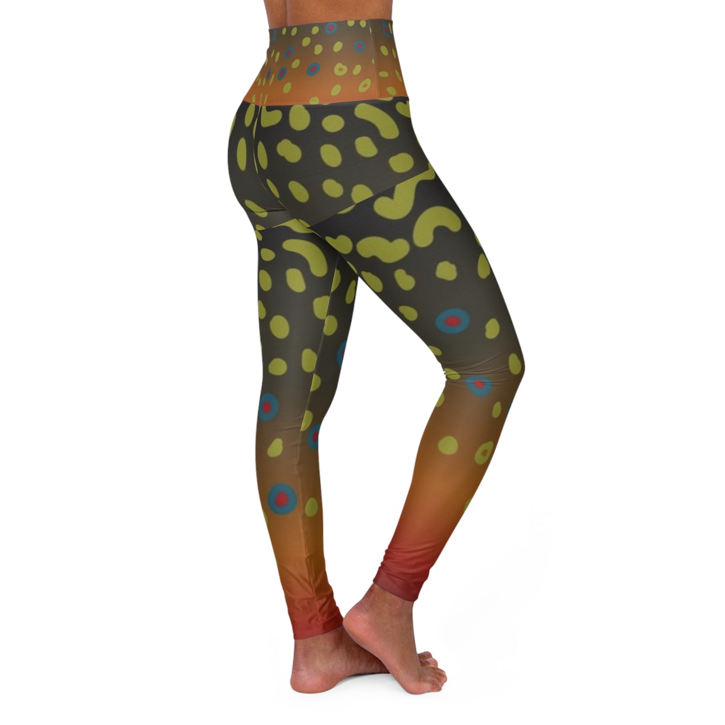 Brook trout yoga leggings