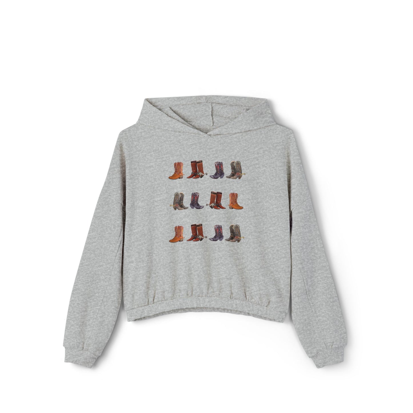 Boots with Spur/ Cinched Bottom Hoodie