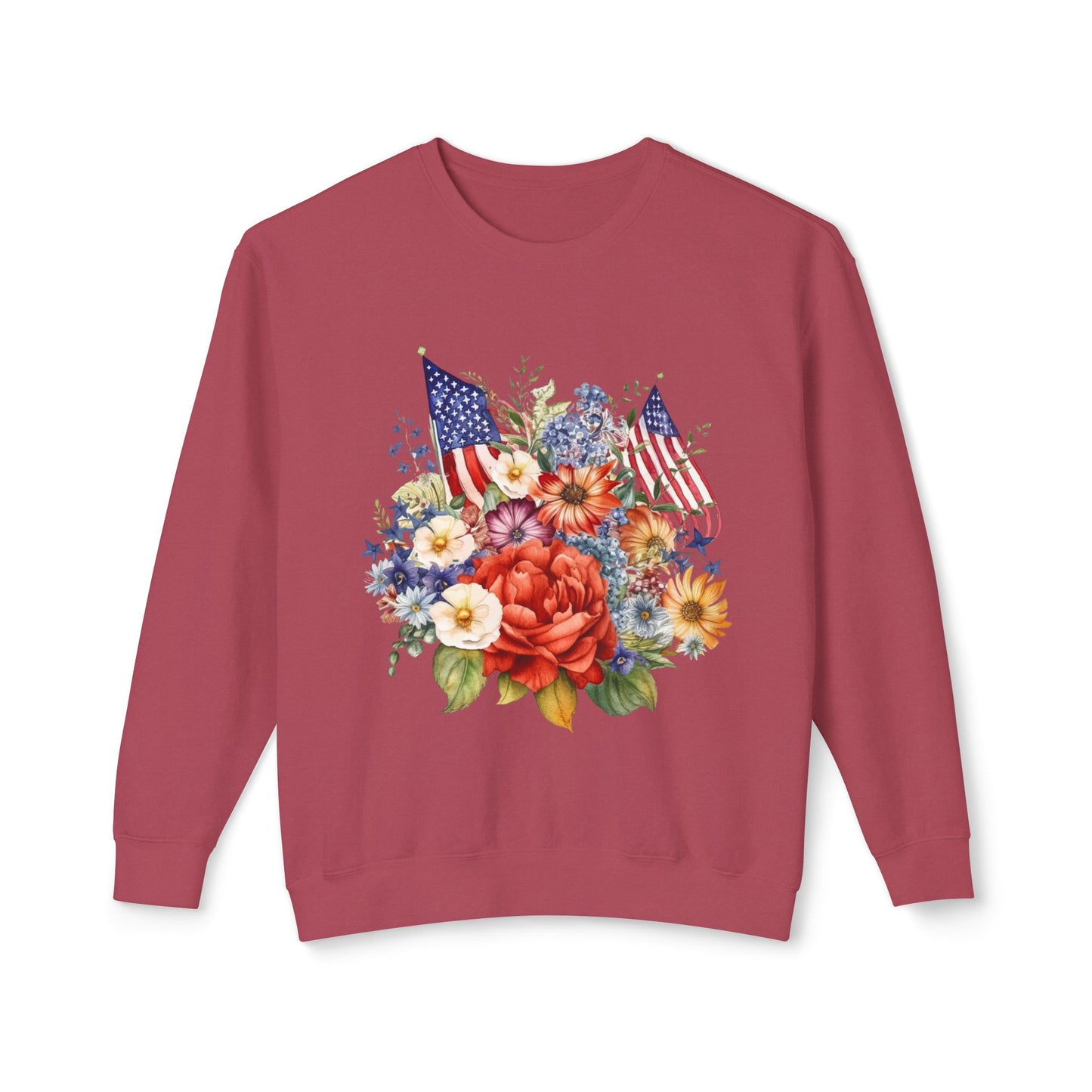 flowers and flags sweatshirt