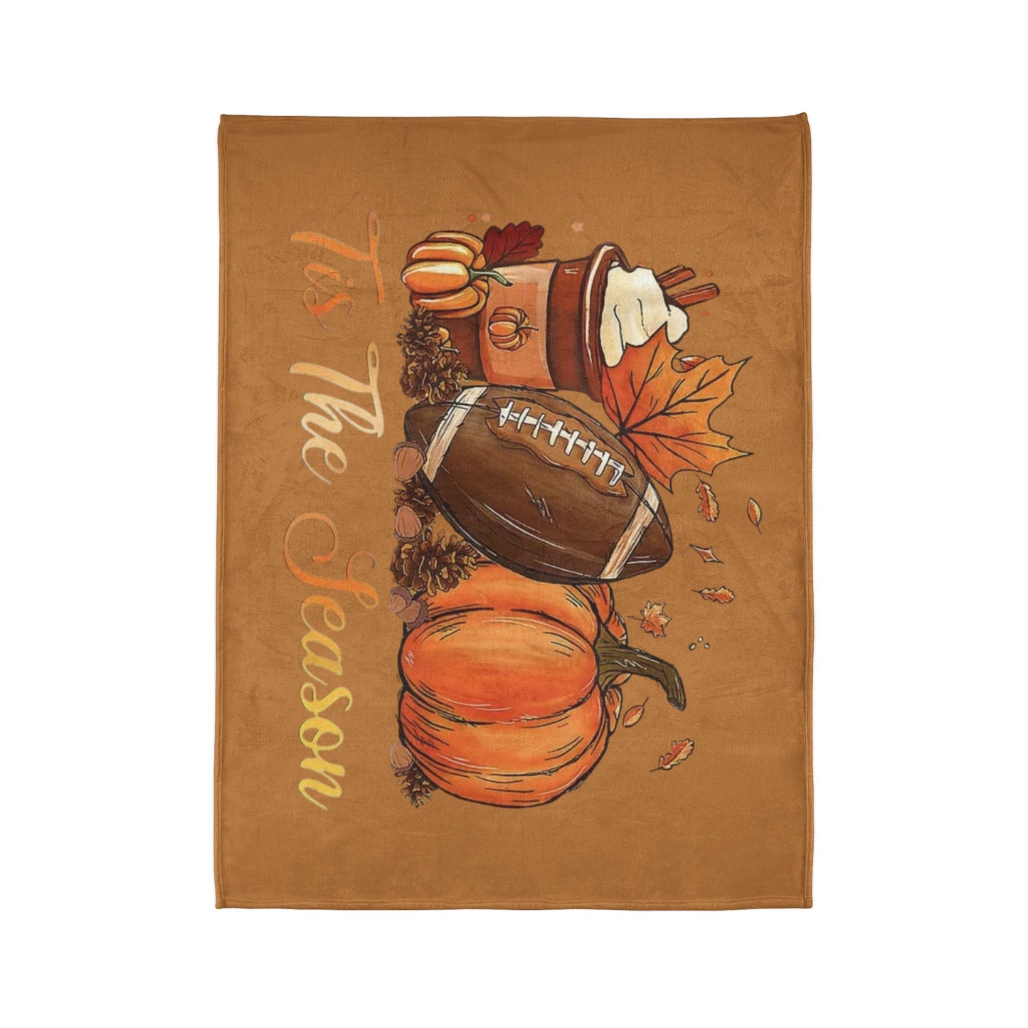 Tis the season/ fall Soft Polyester Blanket