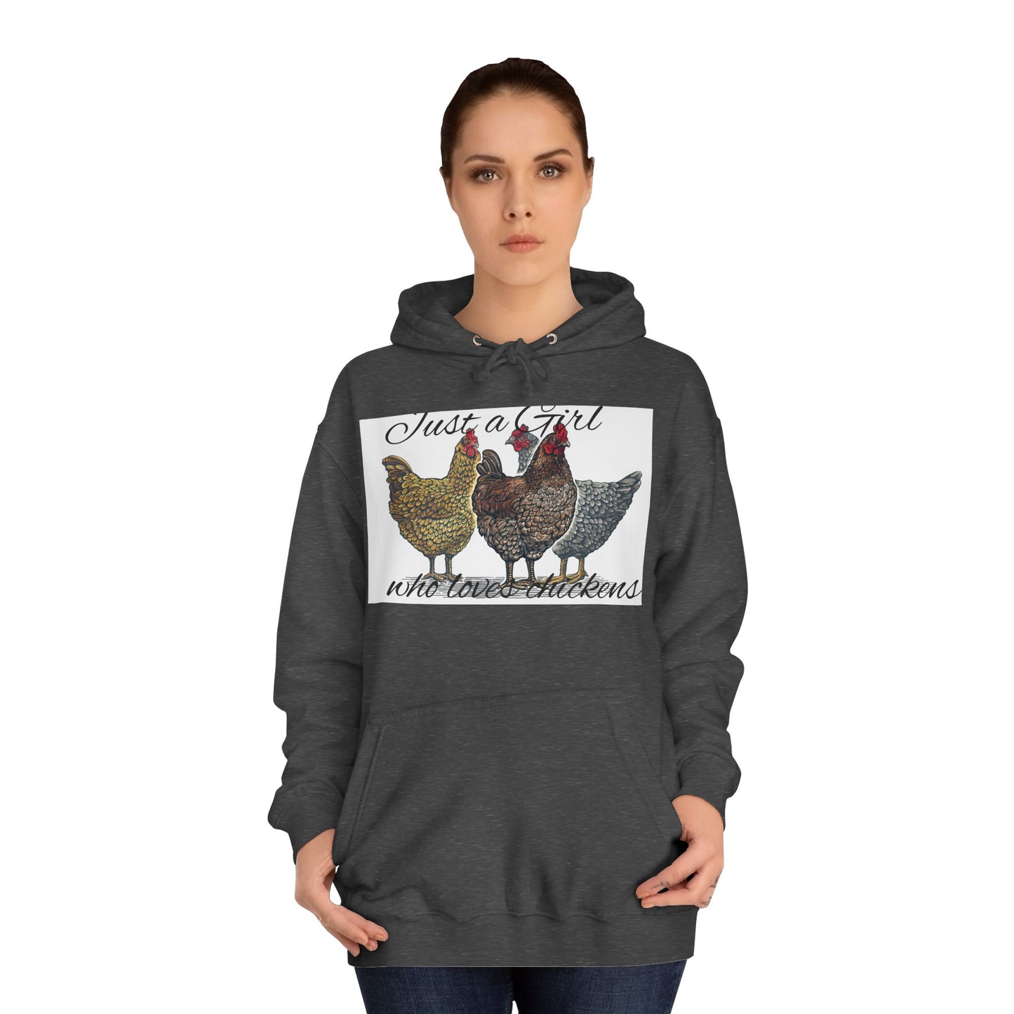 Girl who loves chickens Hoodie