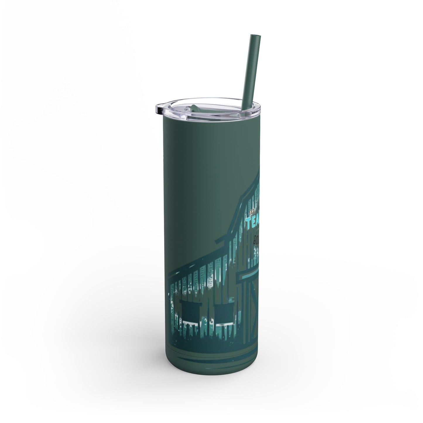 Teal Barn Tumbler, 20oz