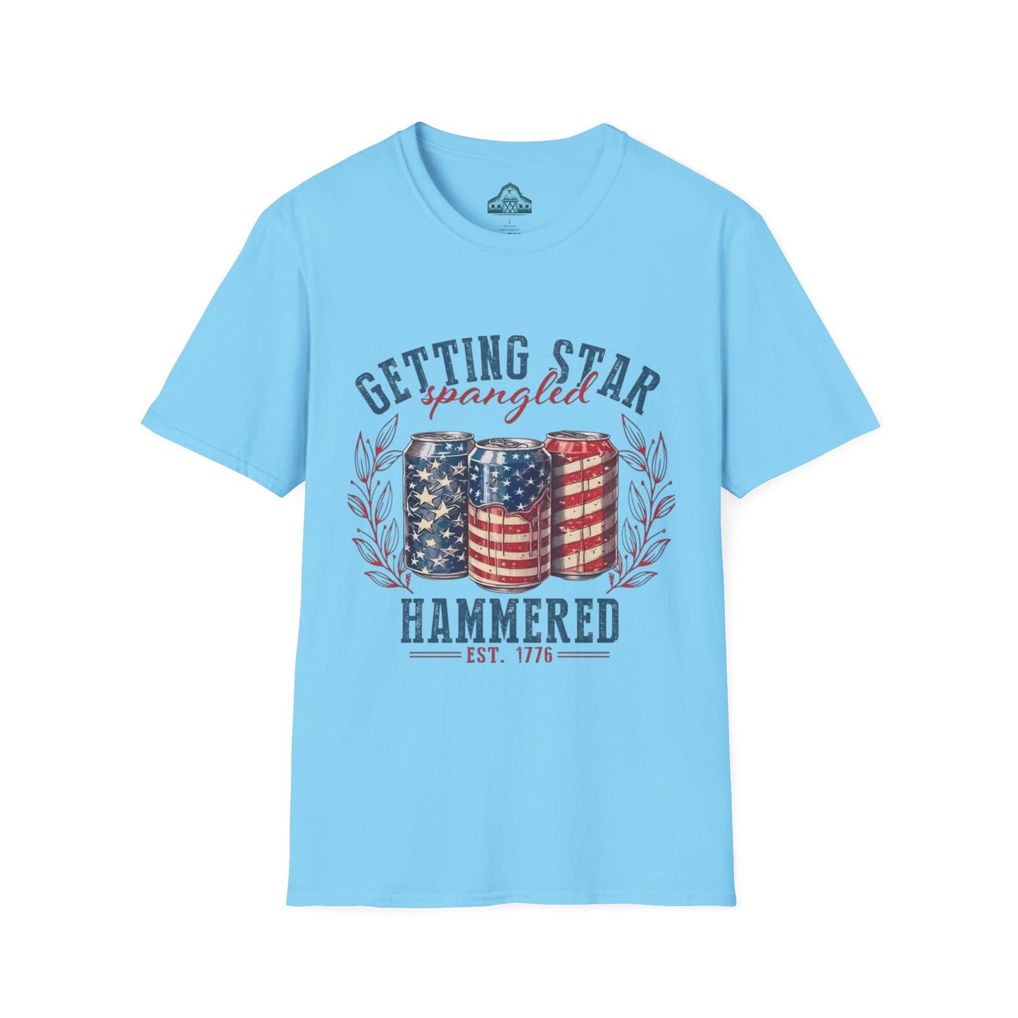 Getting star spangled hammered/ unisex Tshirt