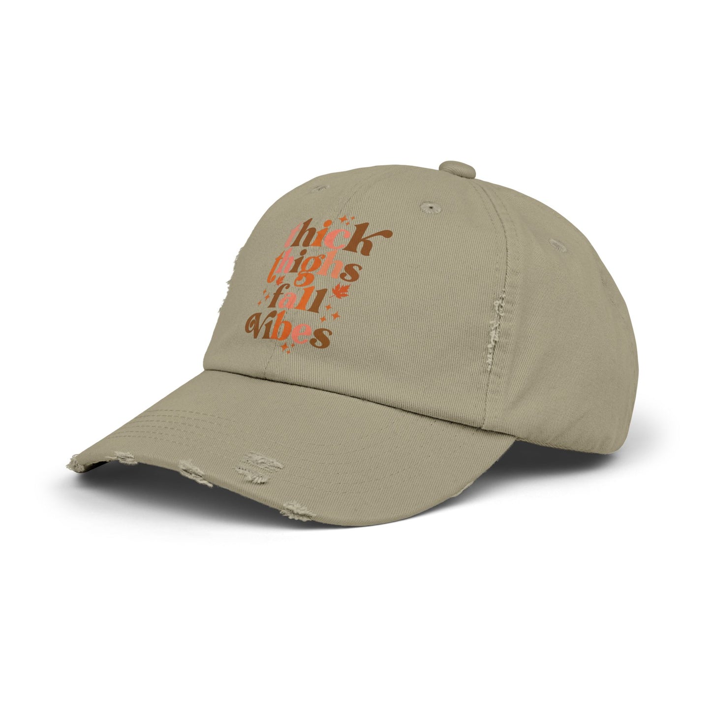Thick Thighs Fall vibes / Distressed Cap