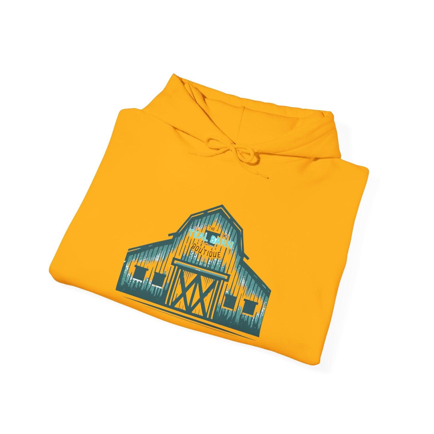 Teal Barn hoodie