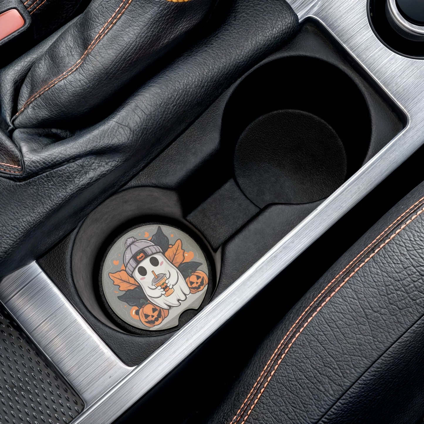 Ghost / Soapstone Car Coaster