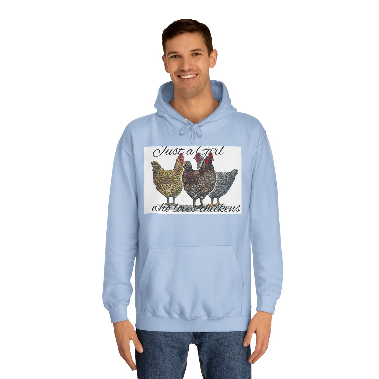Girl who loves chickens Hoodie