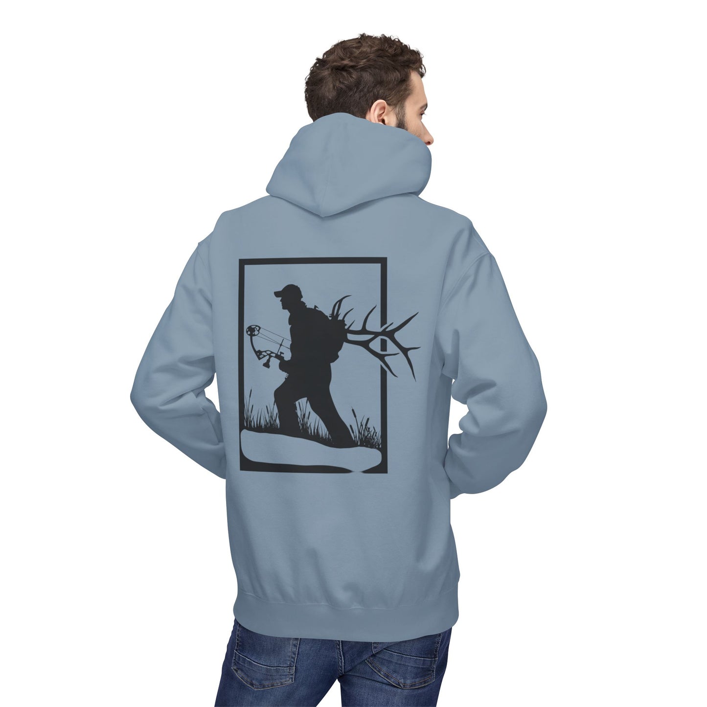Archery Elk hunter/ Fleece Hoodie