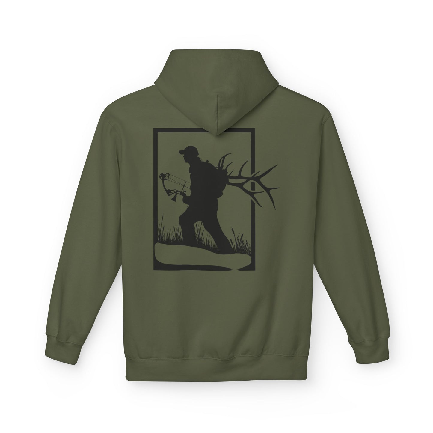 Archery Elk hunter/ Fleece Hoodie