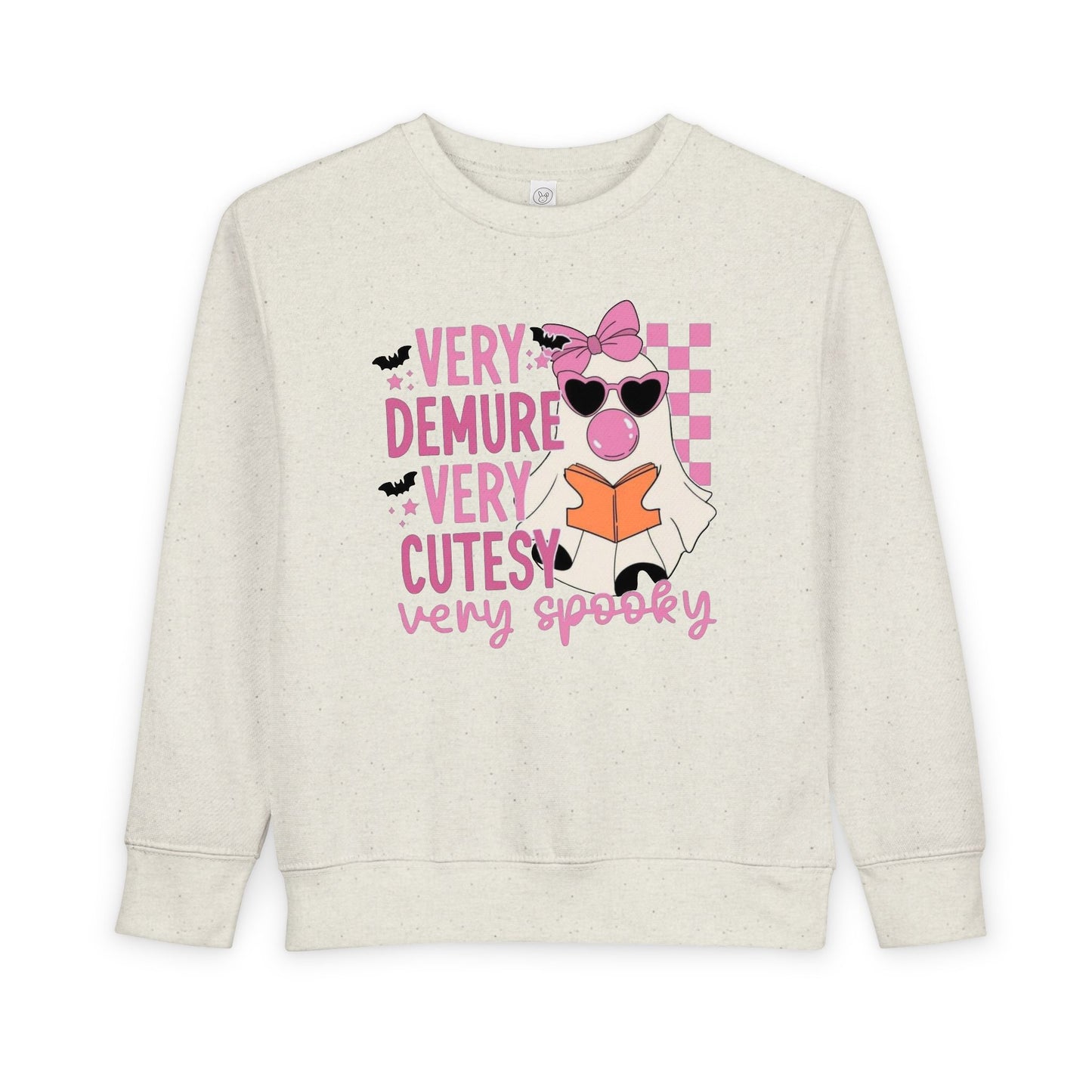 Very Demure, very spooky / Girls Toddler Sweatshirt