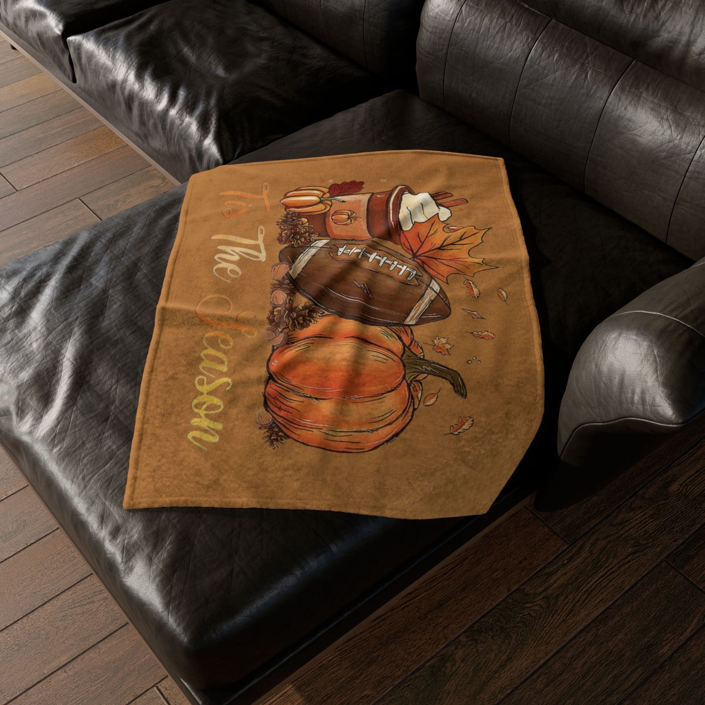 Tis the season/ fall Soft Polyester Blanket