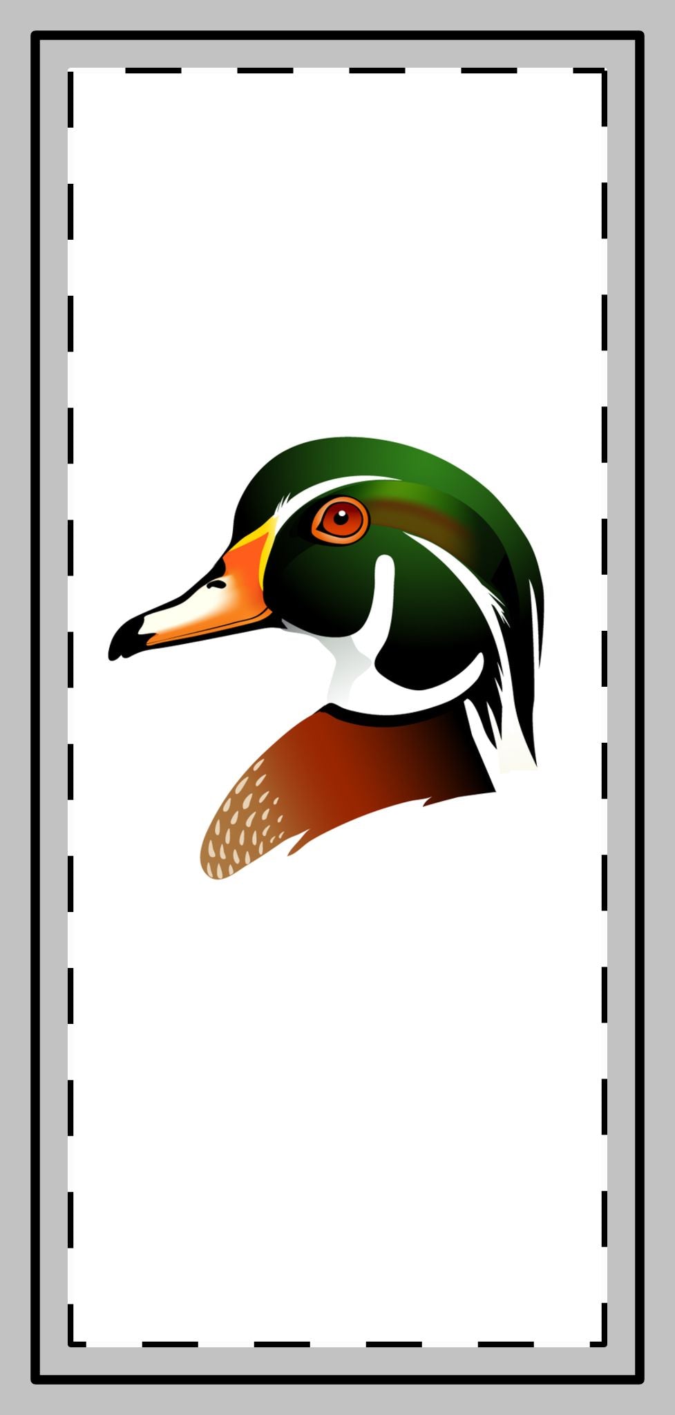Custom Shape wood duck magnet