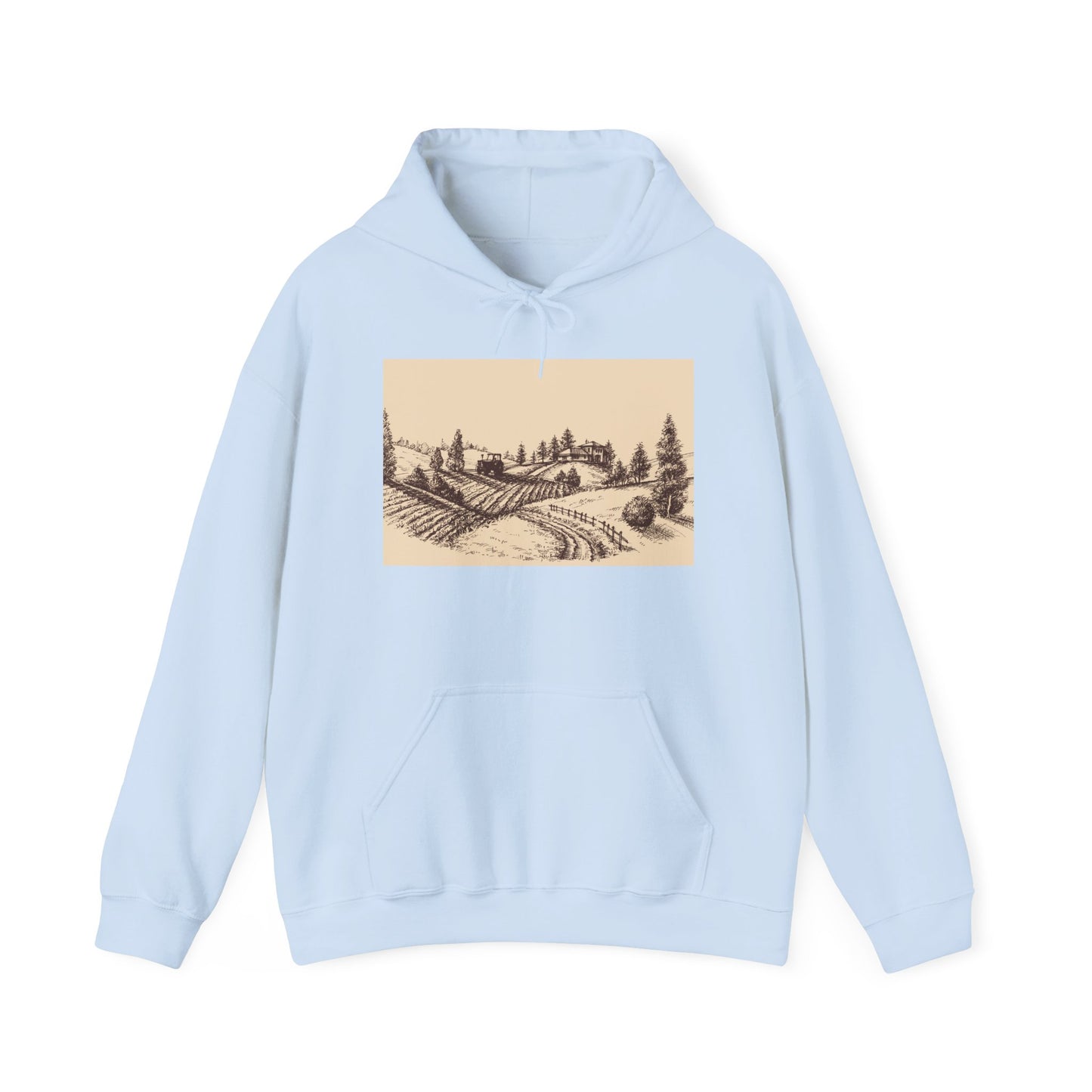 Vintage farm scene