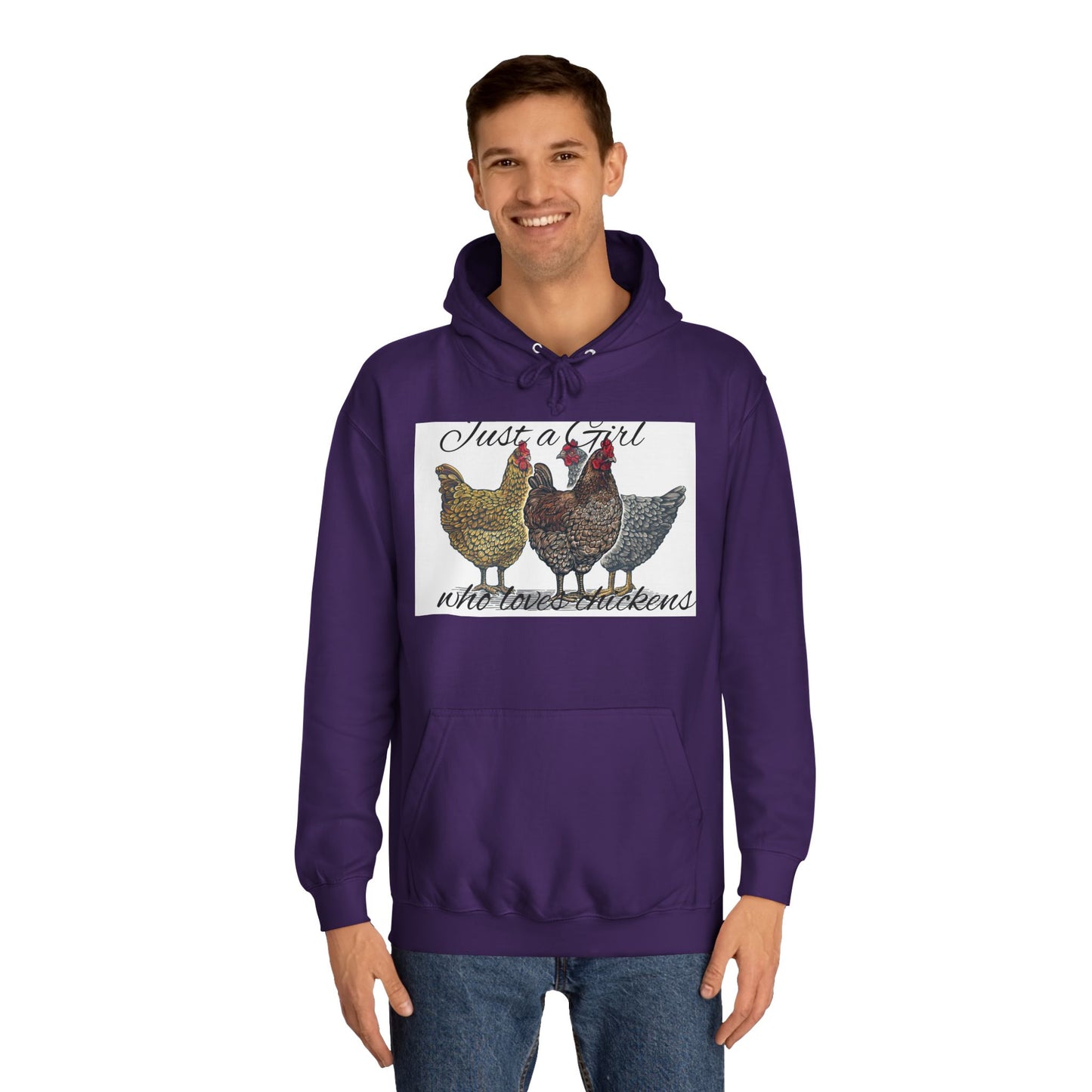 Girl who loves chickens Hoodie
