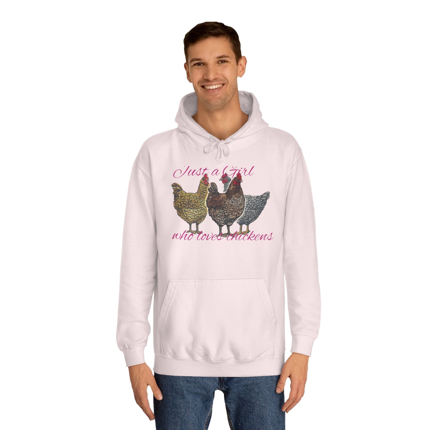 Girl who loves chickens Hoodie