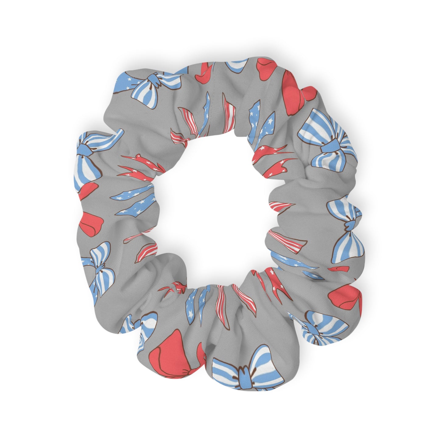American flag bows Scrunchie