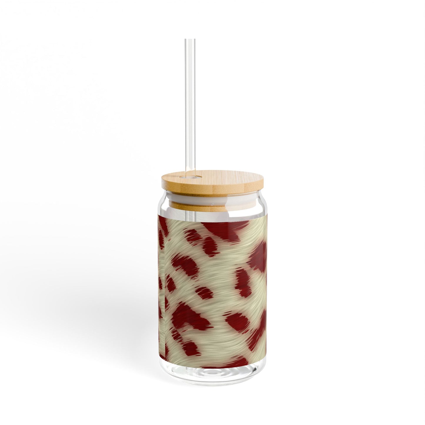 Cow hide Sipper Glass, 16oz