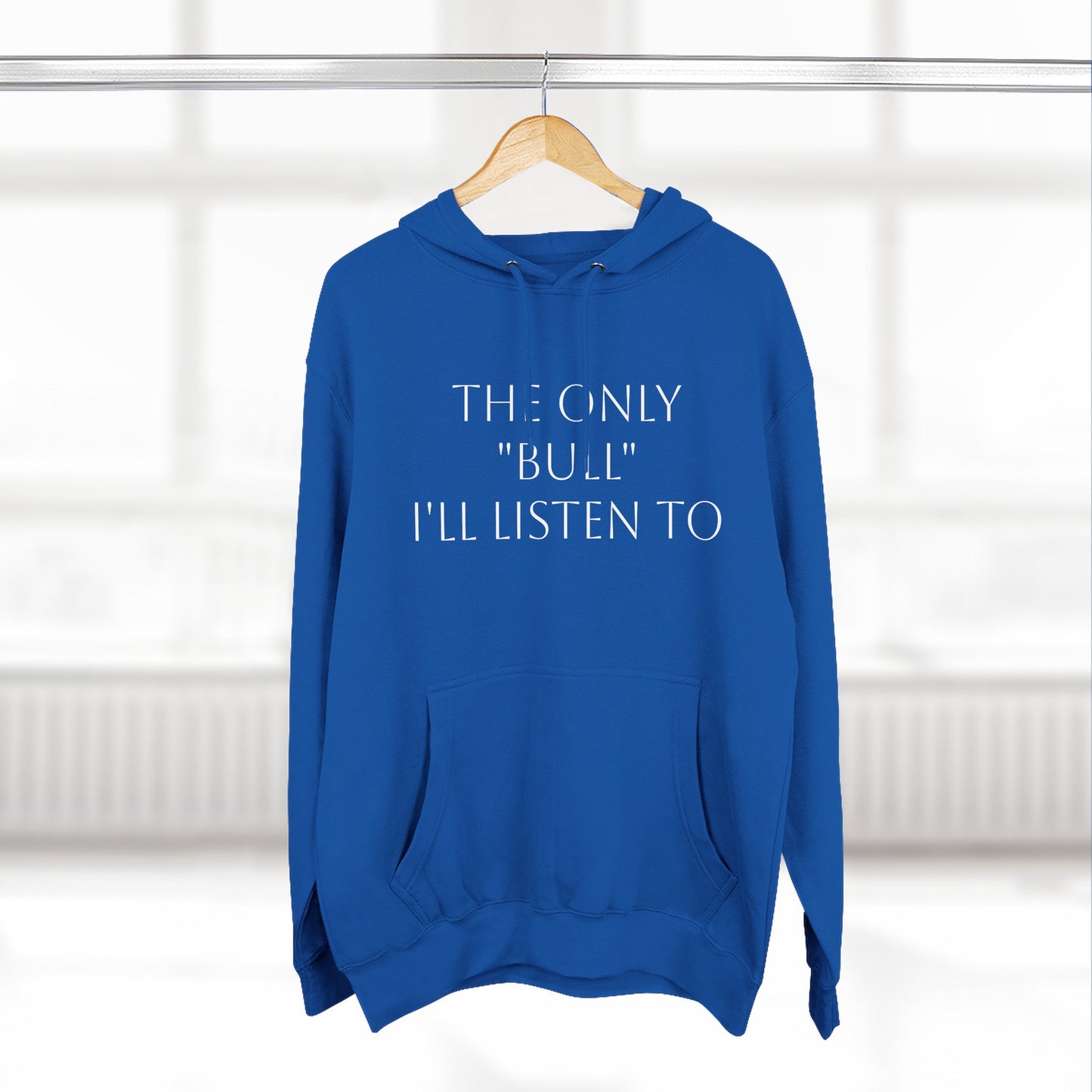 Only Bull-Three-Panel Fleece Hoodie