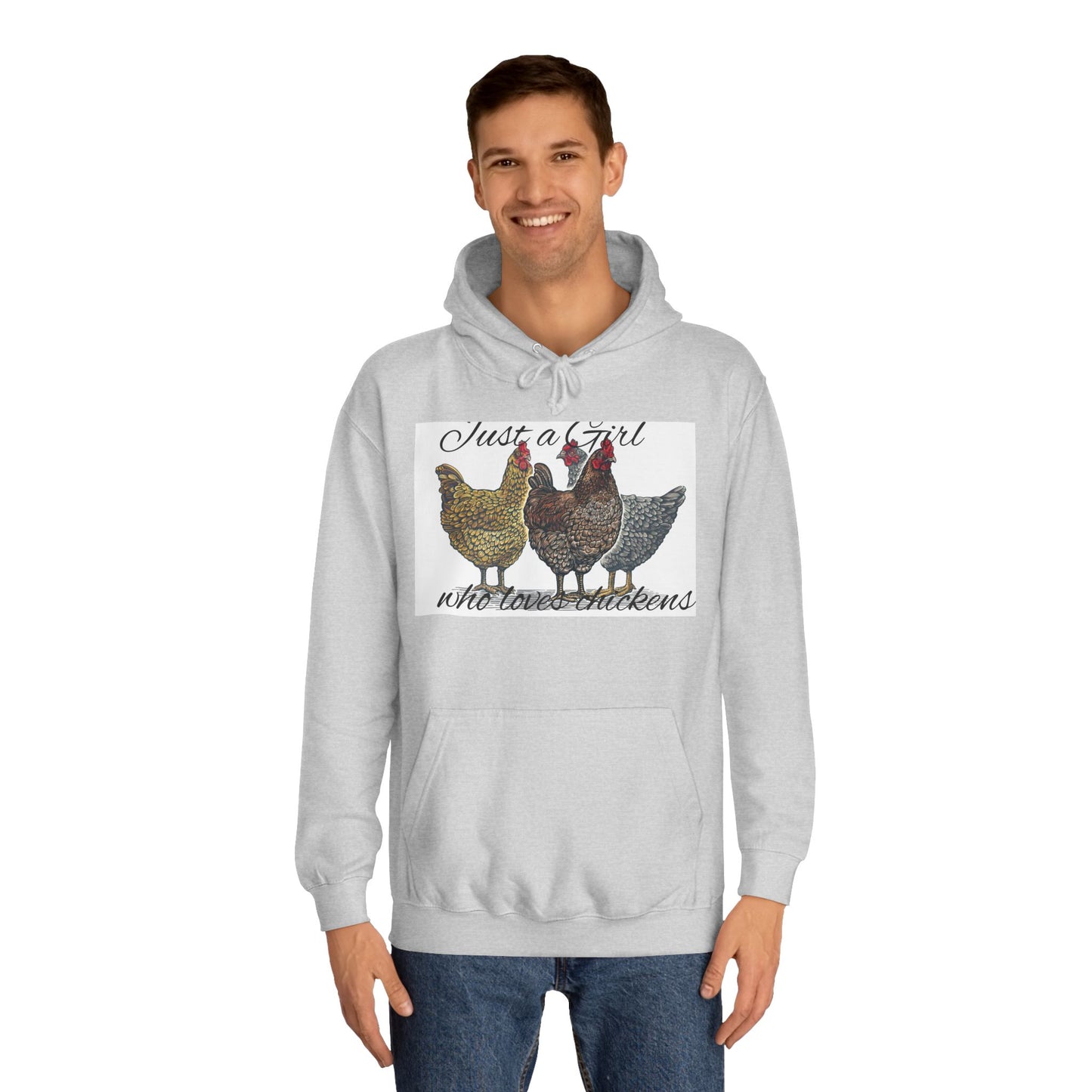 Girl who loves chickens Hoodie