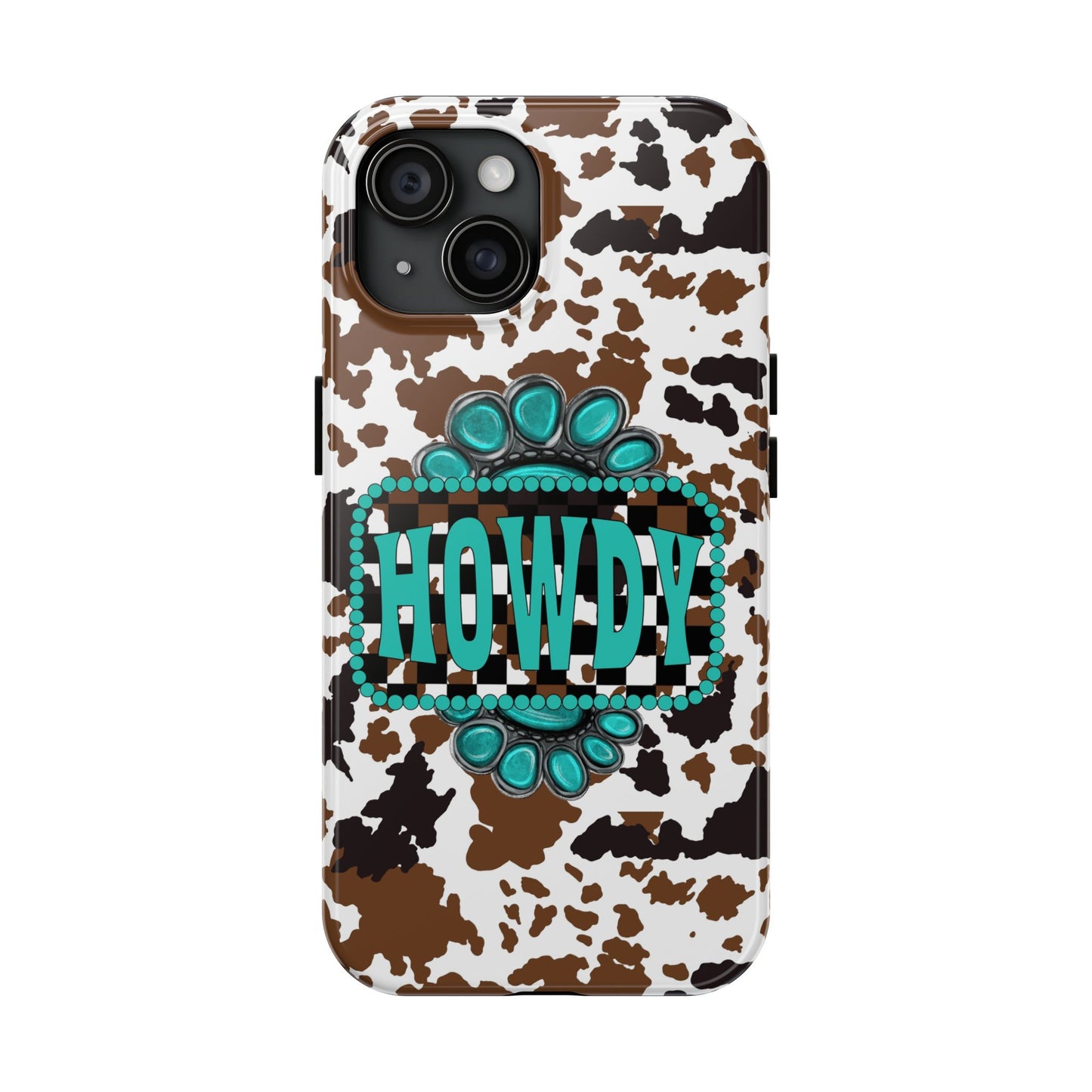 Howdy, cowhide/ Tough Phone Case