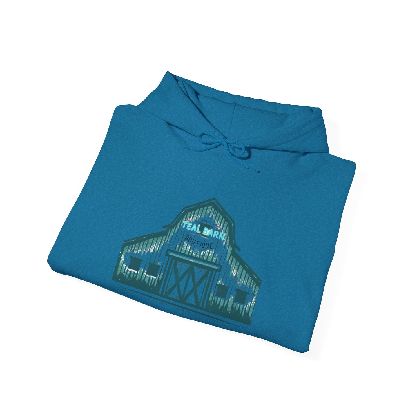 Teal Barn hoodie