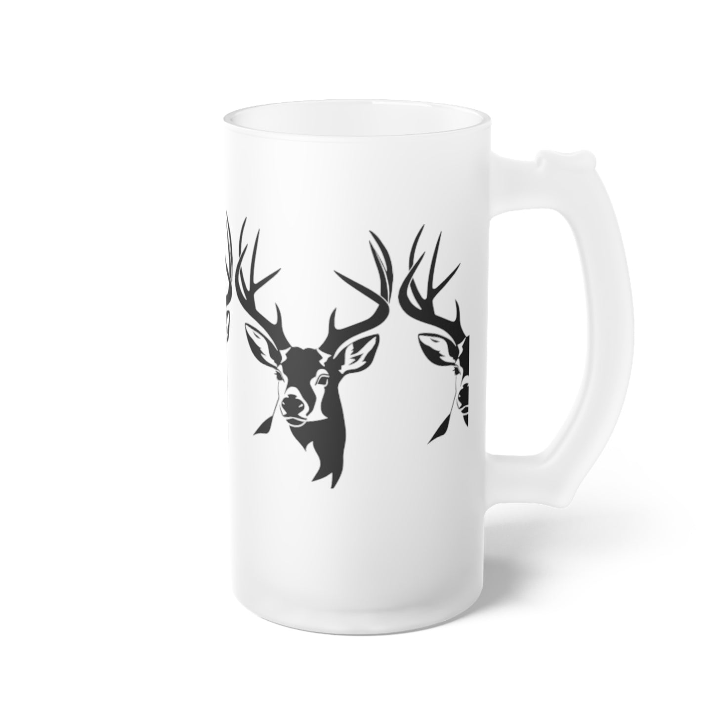 Buck Frosted Glass Beer Mug