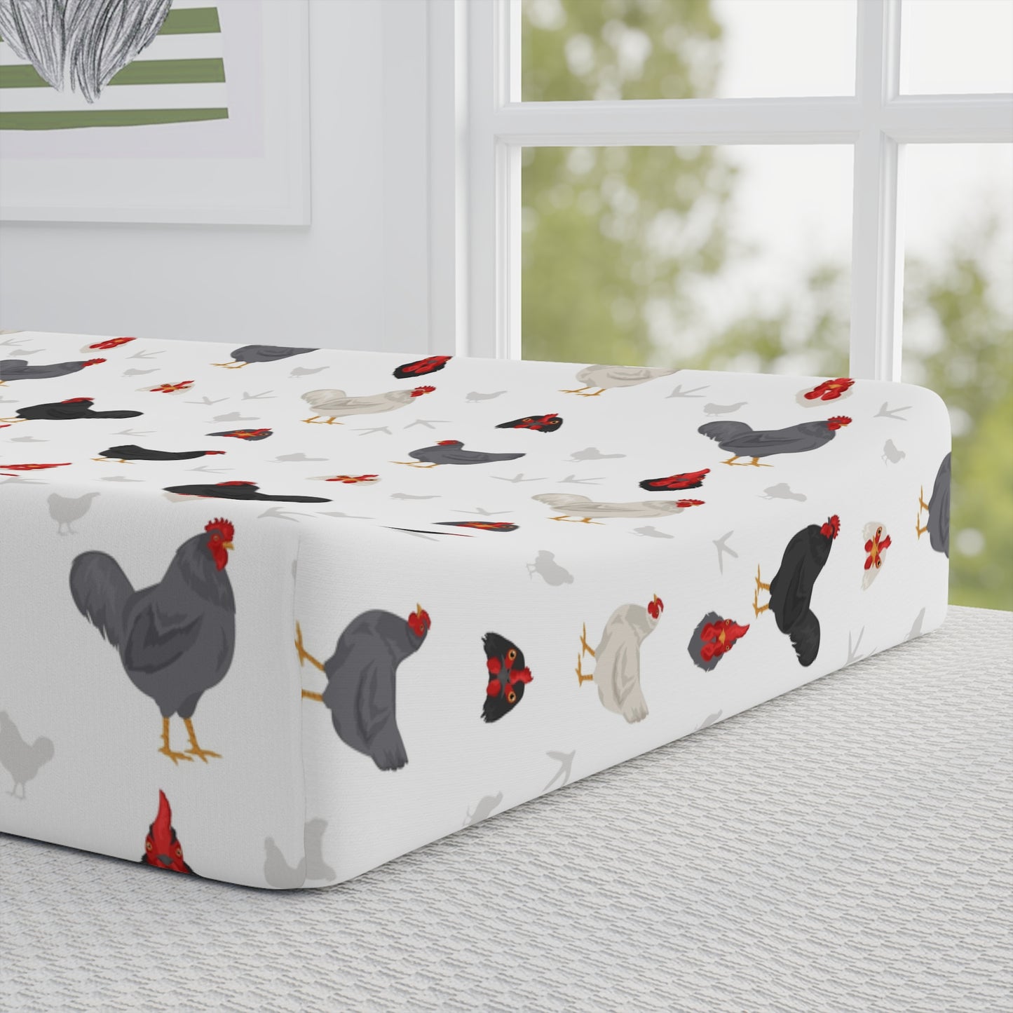 Chicken Baby Changing Pad Cover