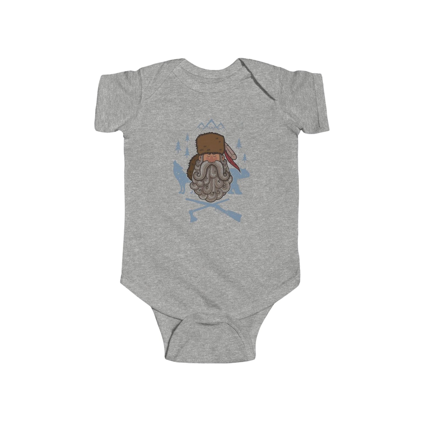 Infant mountain man onesie