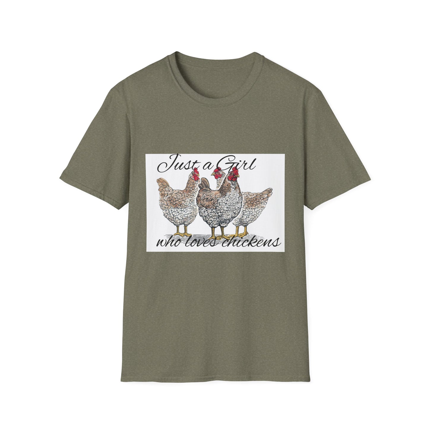 Girl who loves chickens T-shirt