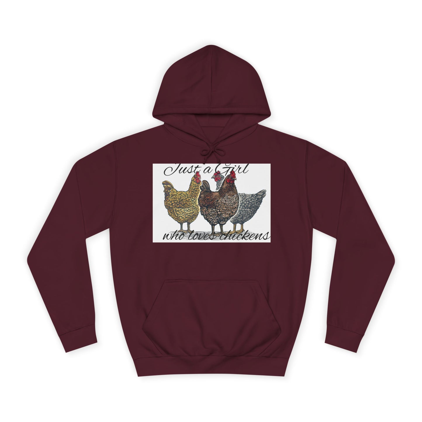 Girl who loves chickens Hoodie