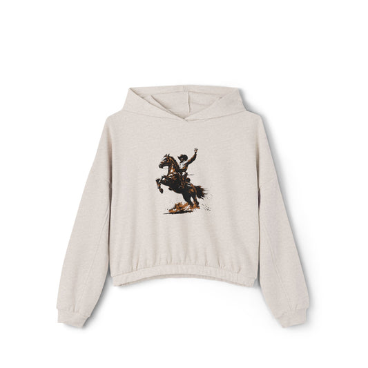 Cowboy &horse-Cinched Bottom Hoodie