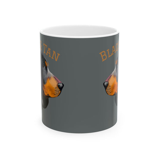 Black & Tan/ Ceramic Mug, (11oz, 15oz)