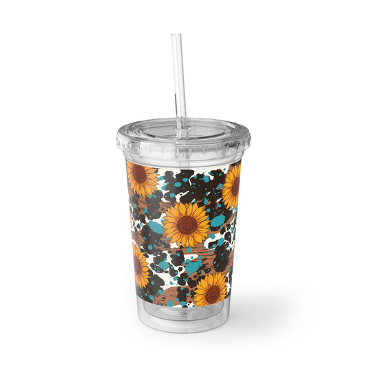 Sunflower Acrylic Cup