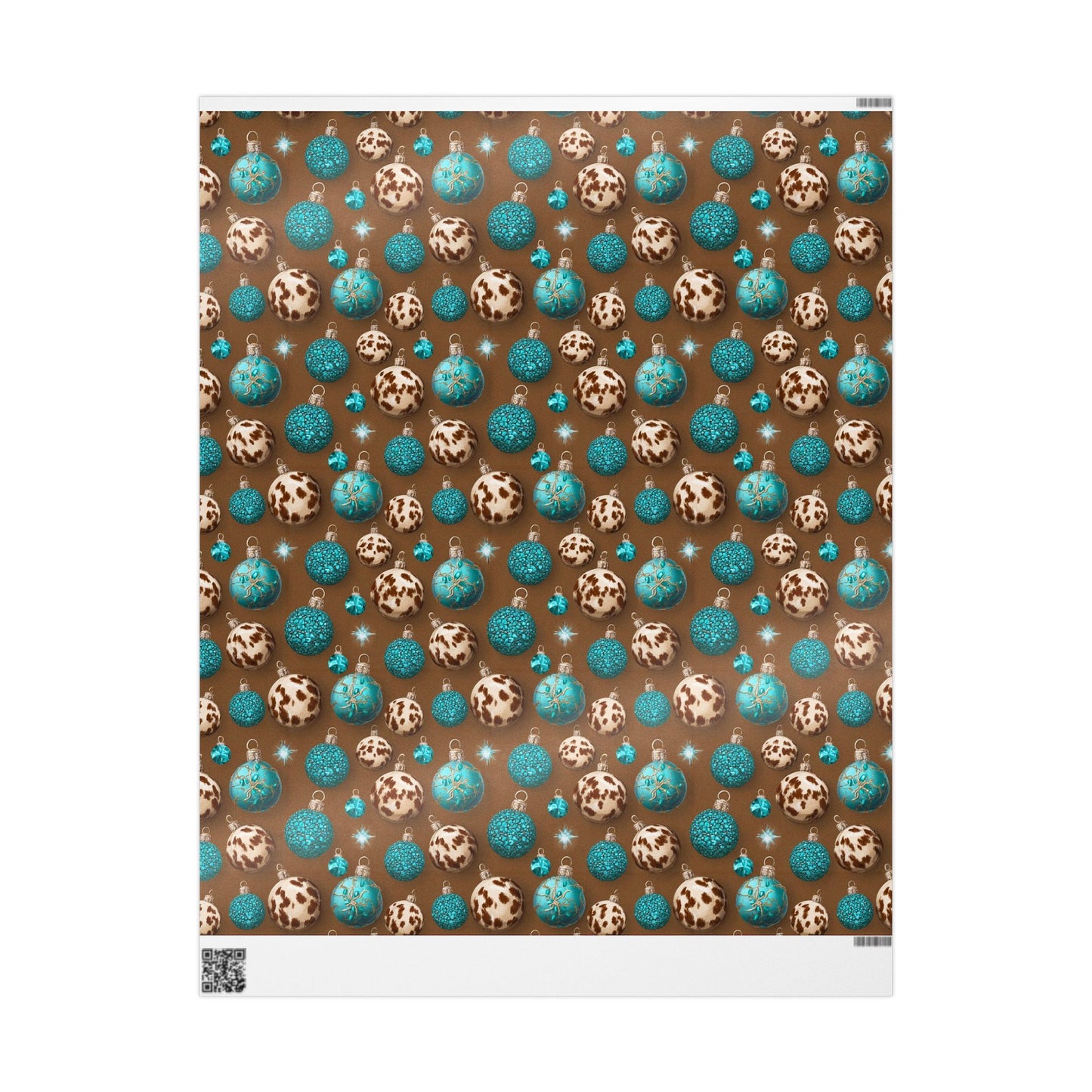 Cowhide & Teal Wrapping Papers