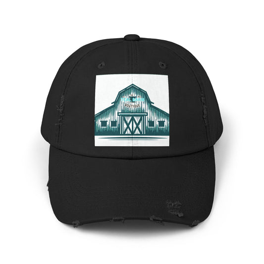 Teal barn logo cap