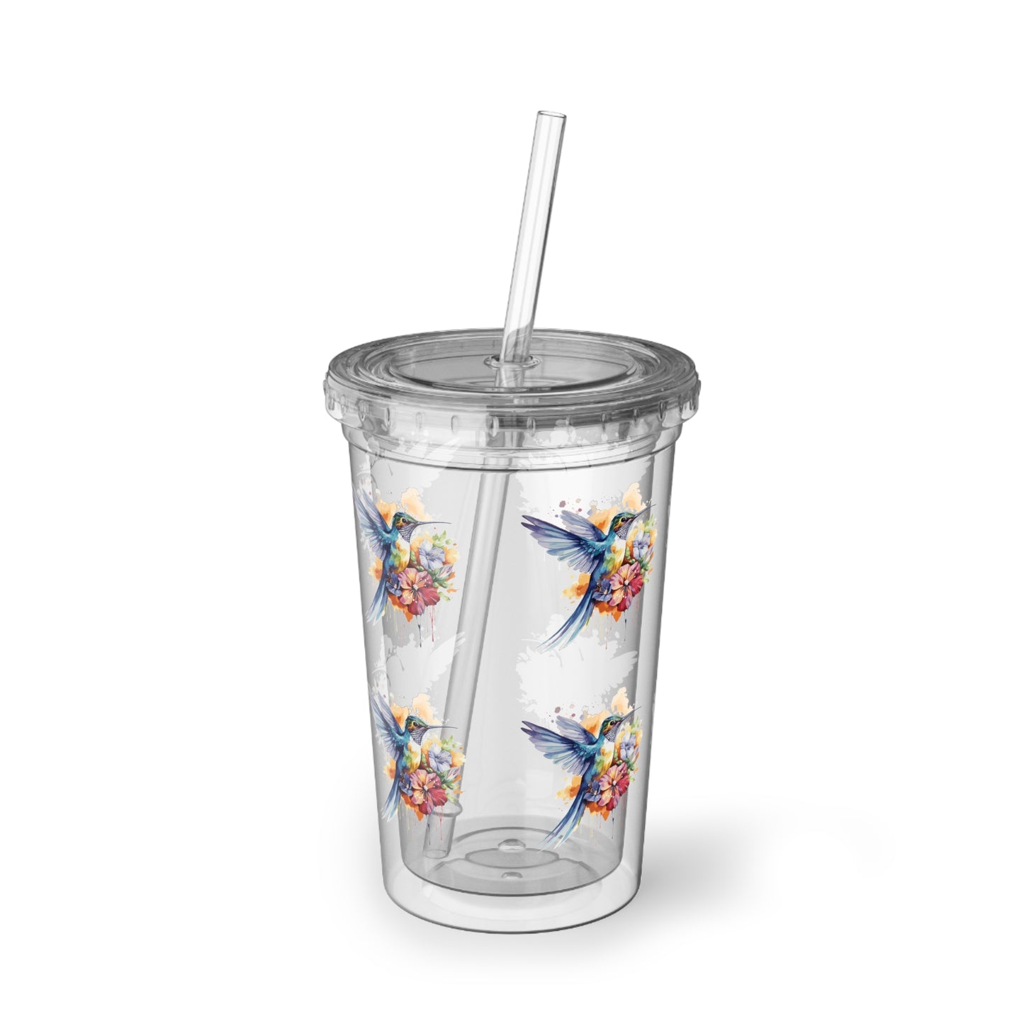 Humming bird transparent Cup