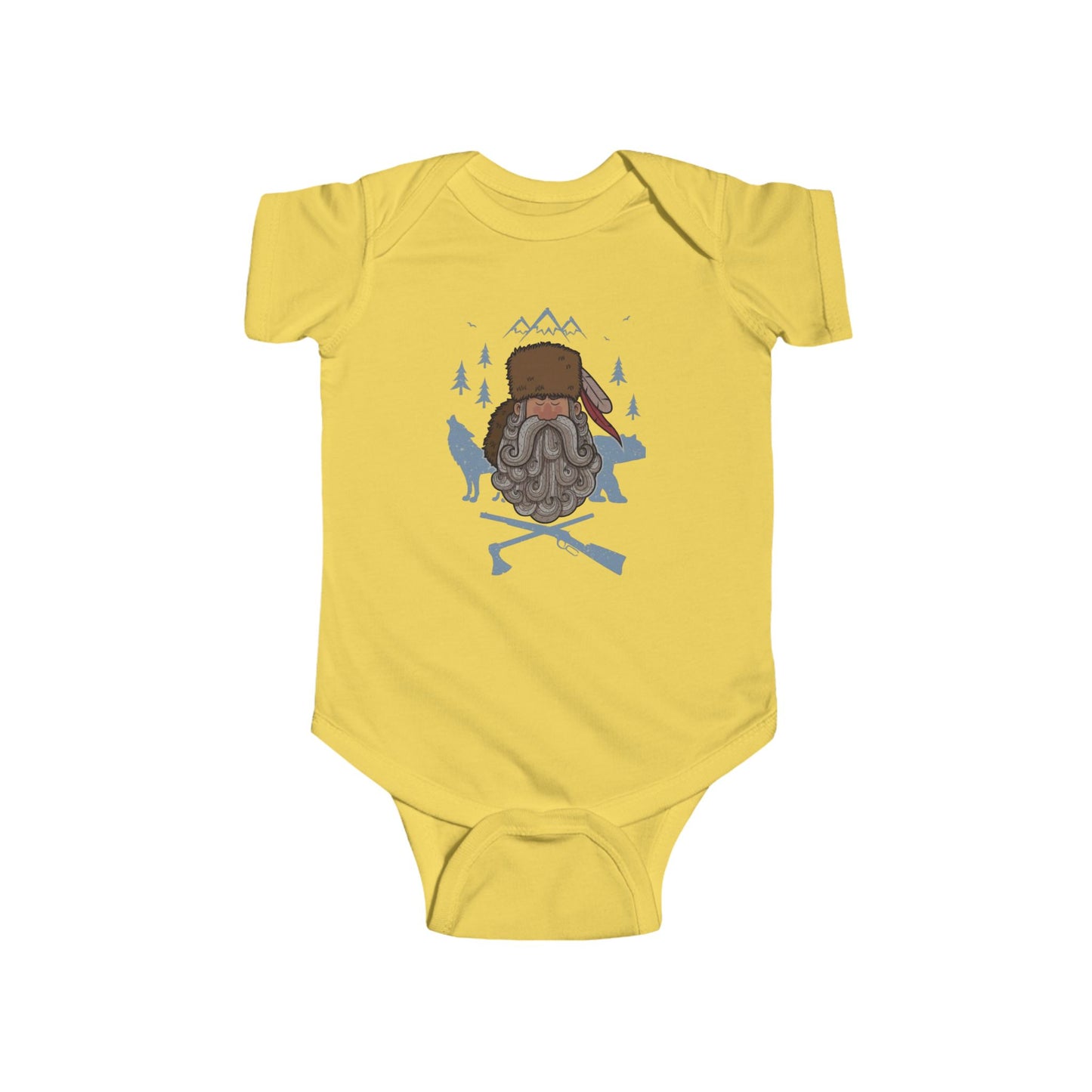 Infant mountain man onesie