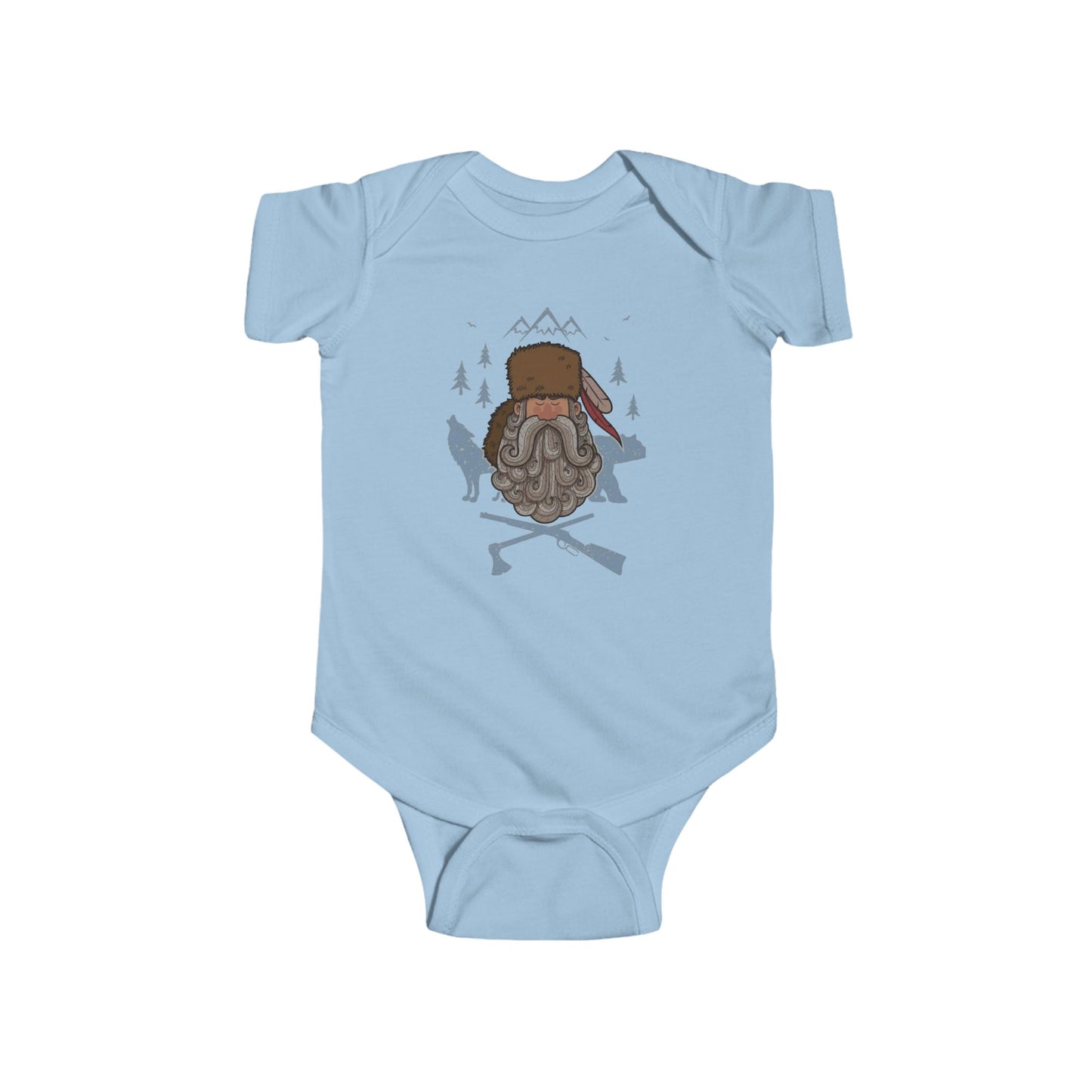 Infant mountain man onesie