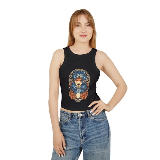 Dream catcher wolf woman/ Tank Top