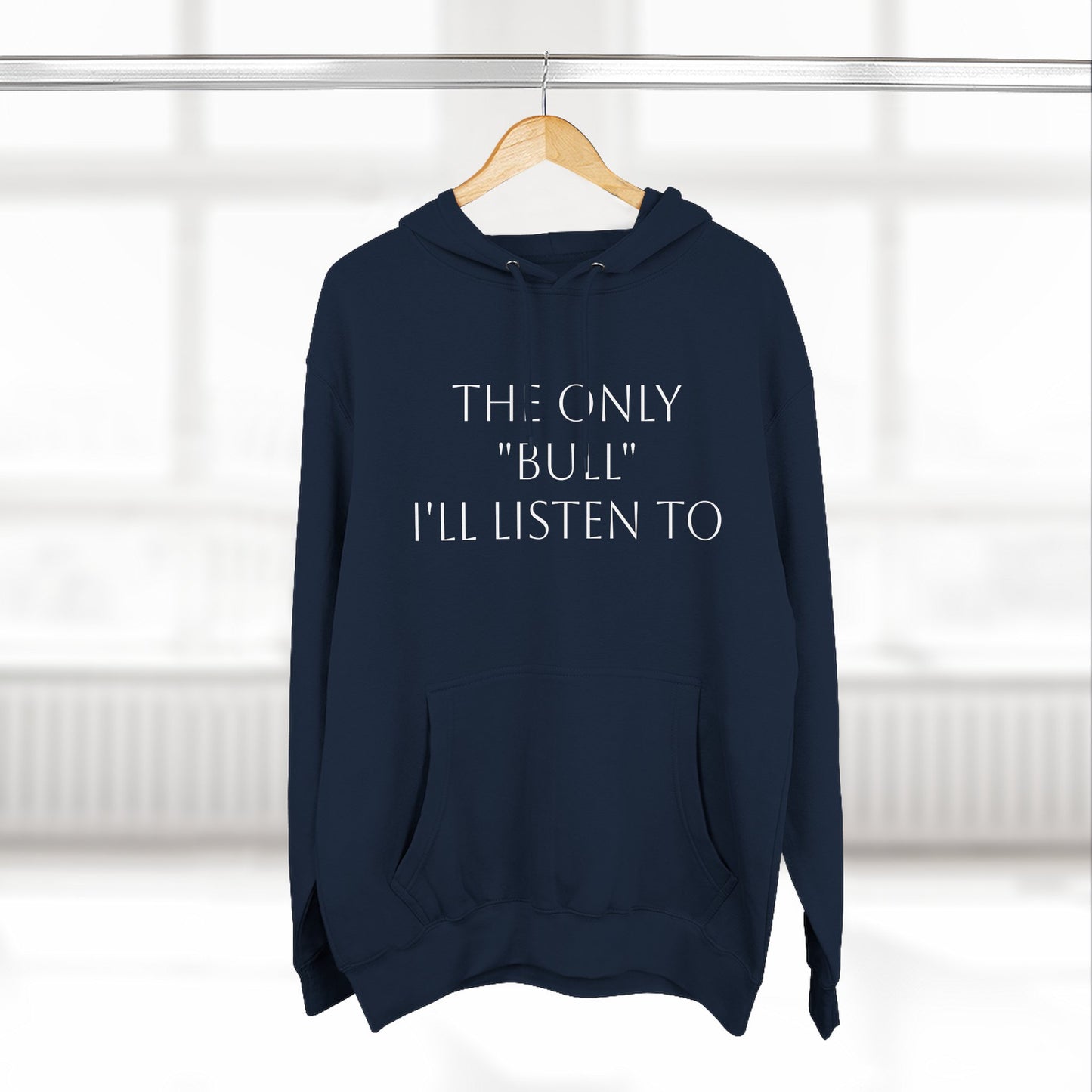 Only Bull-Three-Panel Fleece Hoodie