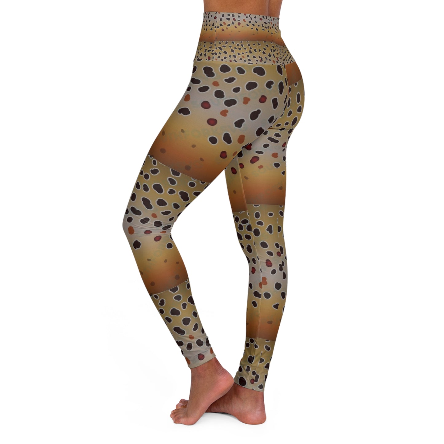 Brown trout/ yoga leggings