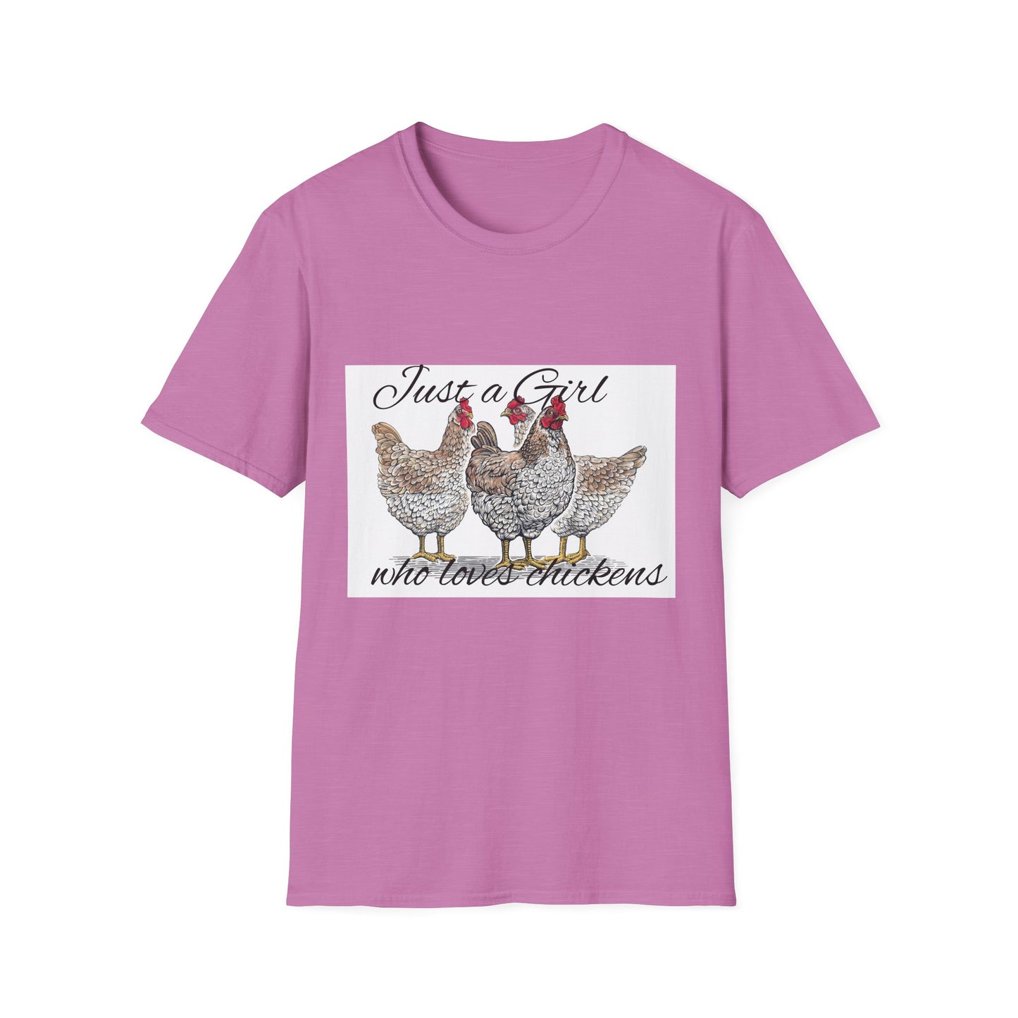 Girl who loves chickens T-shirt