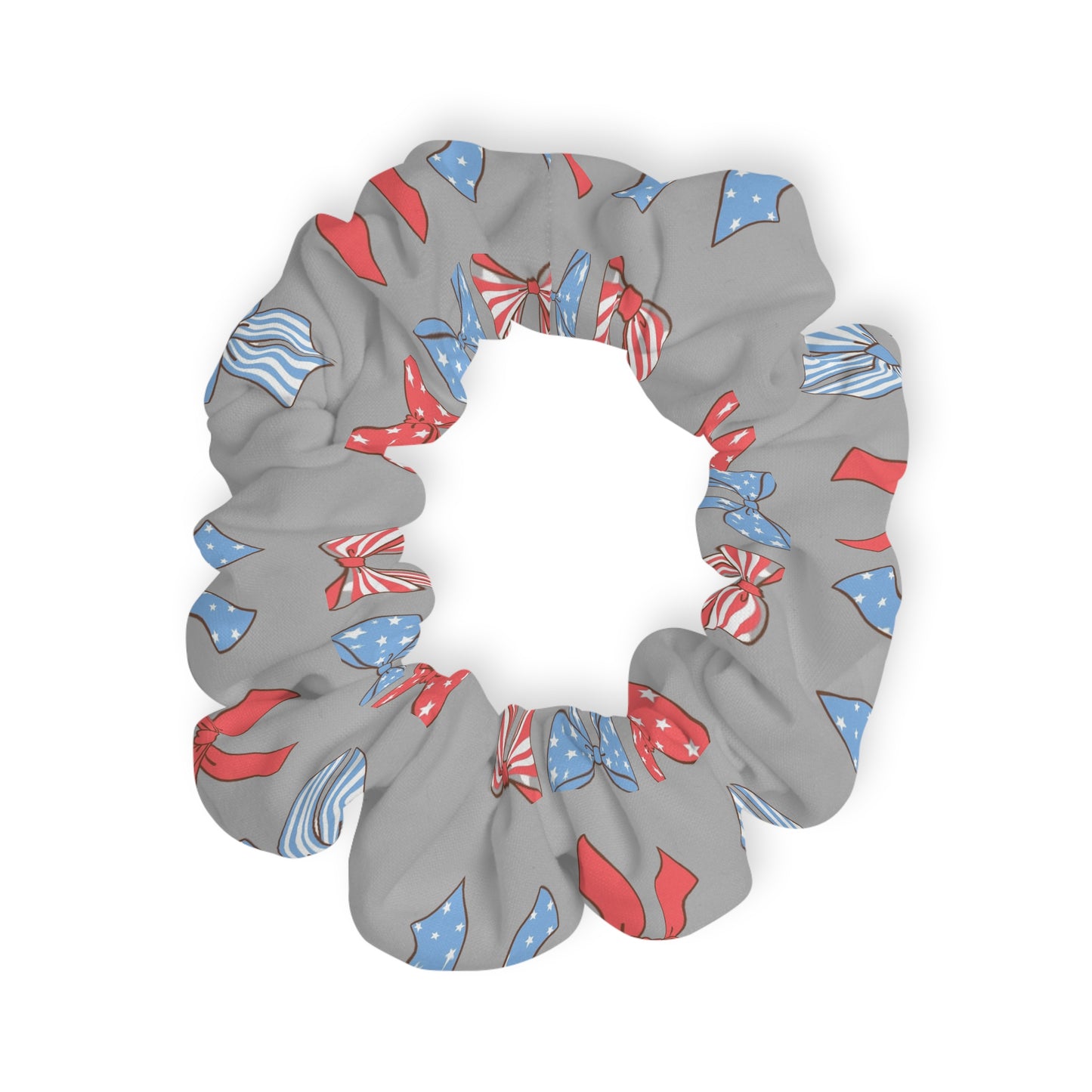 American flag bows Scrunchie